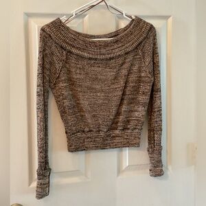 Free People Women’s XS Multi-Color Knit Crop Sweater